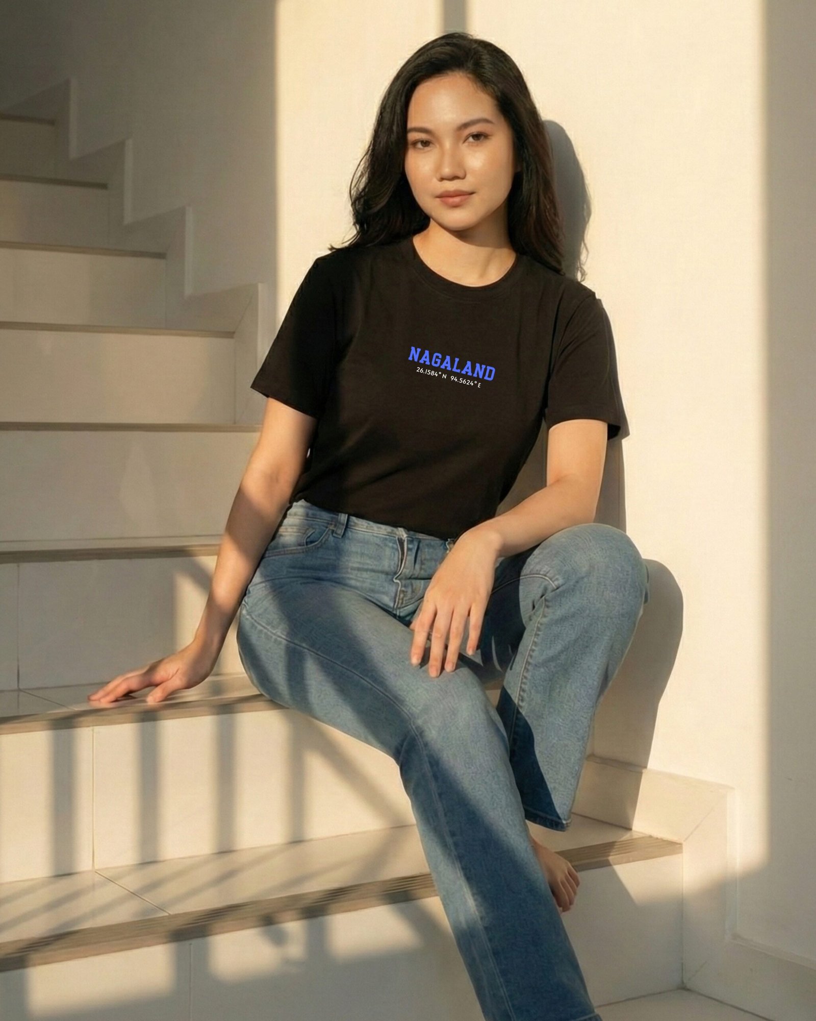 Nagaland Coordinates – Unisex Black T-Shirt