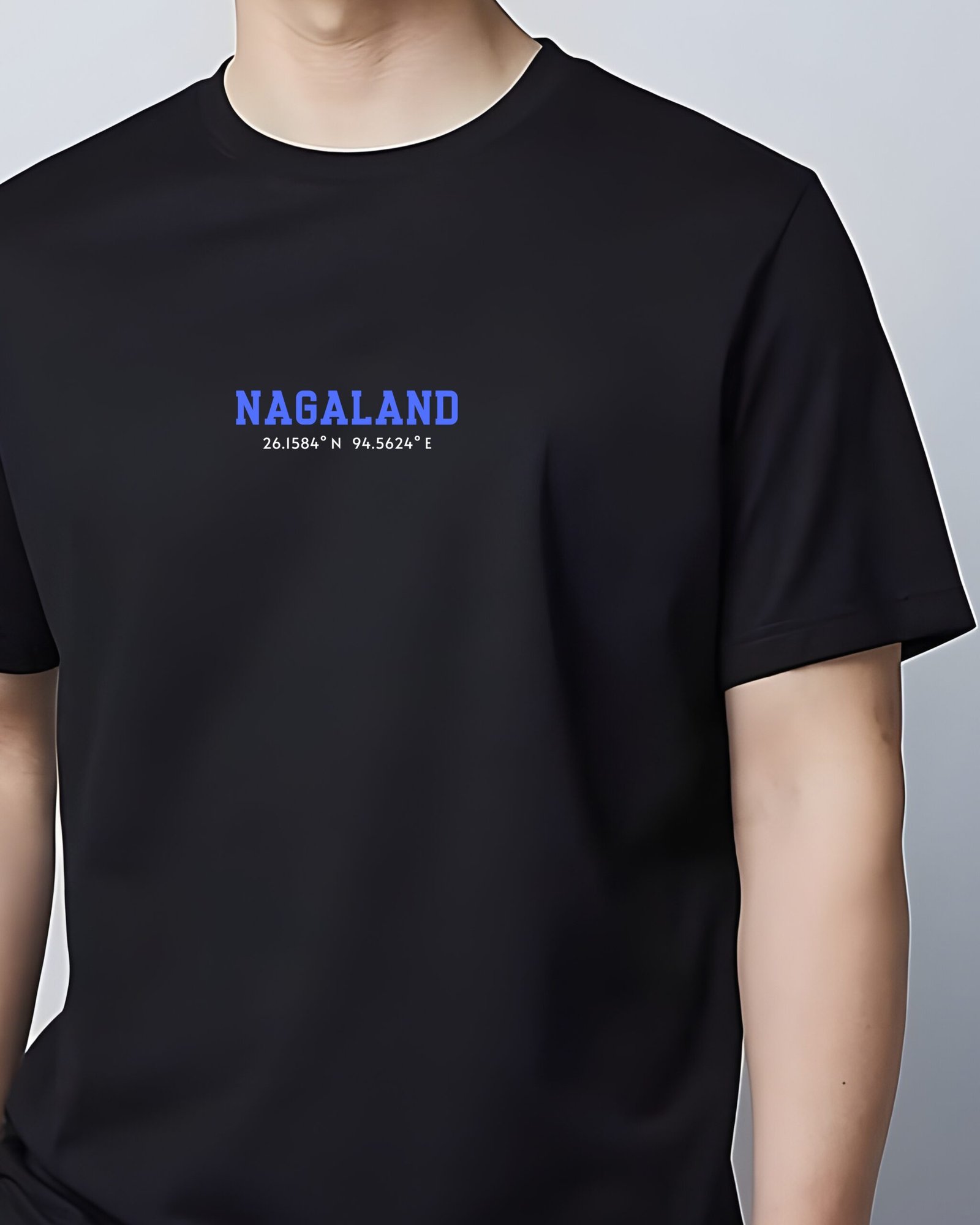 Nagaland Coordinates – Unisex Black T-Shirt - Image 2