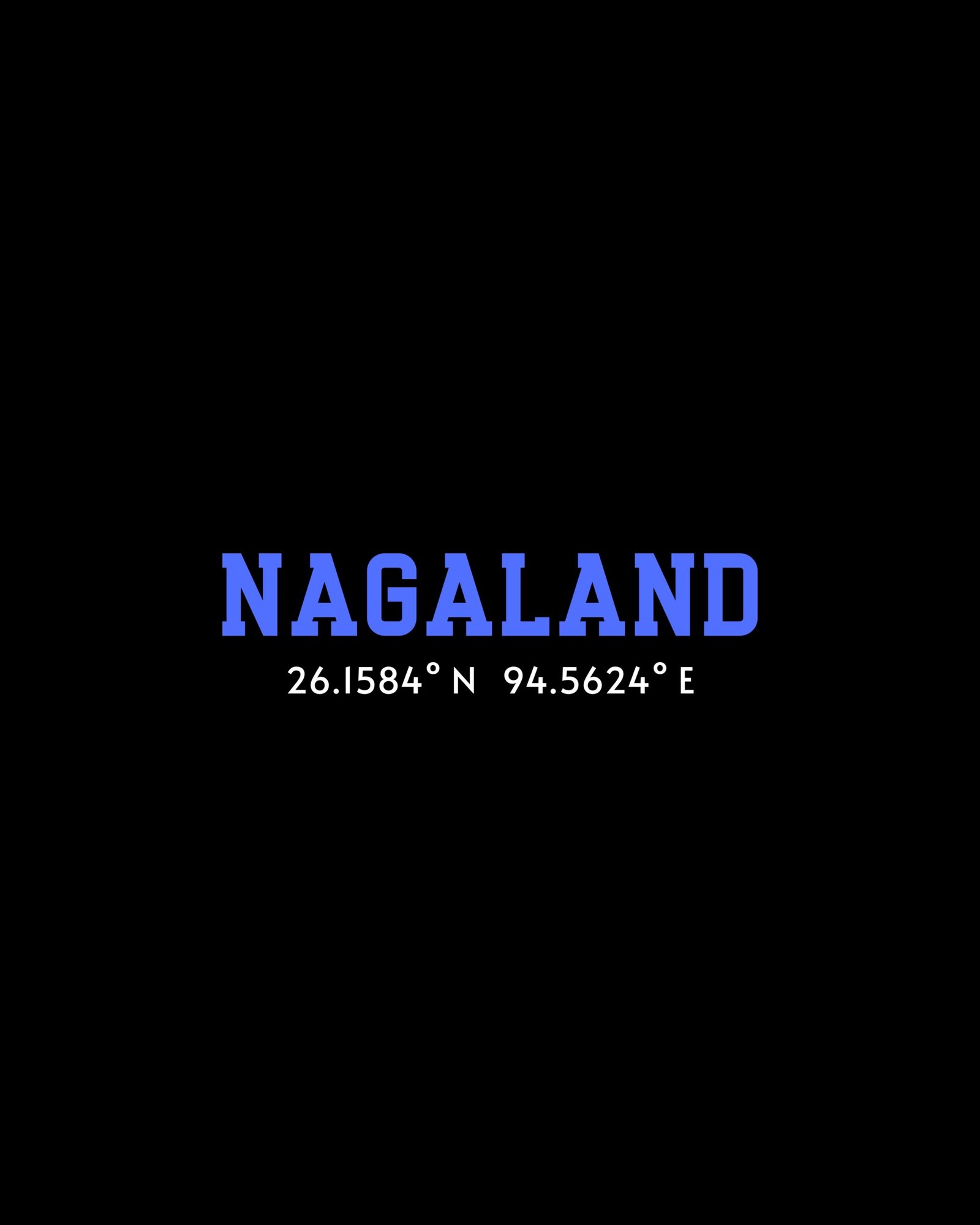 Nagaland Coordinates – Unisex Black T-Shirt - Image 3