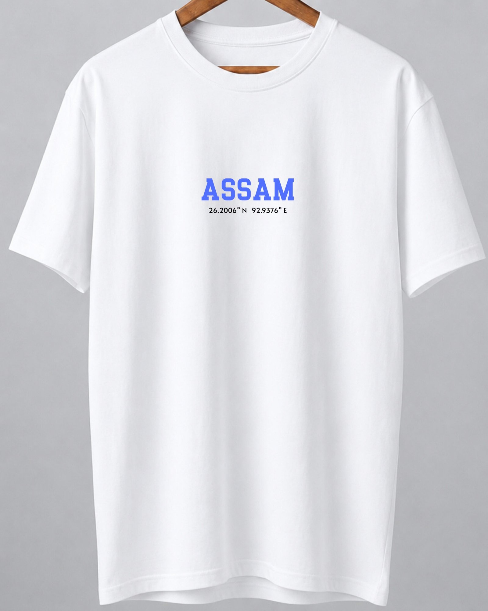 Assam Coordinates – Unisex White T-Shirt - Image 5
