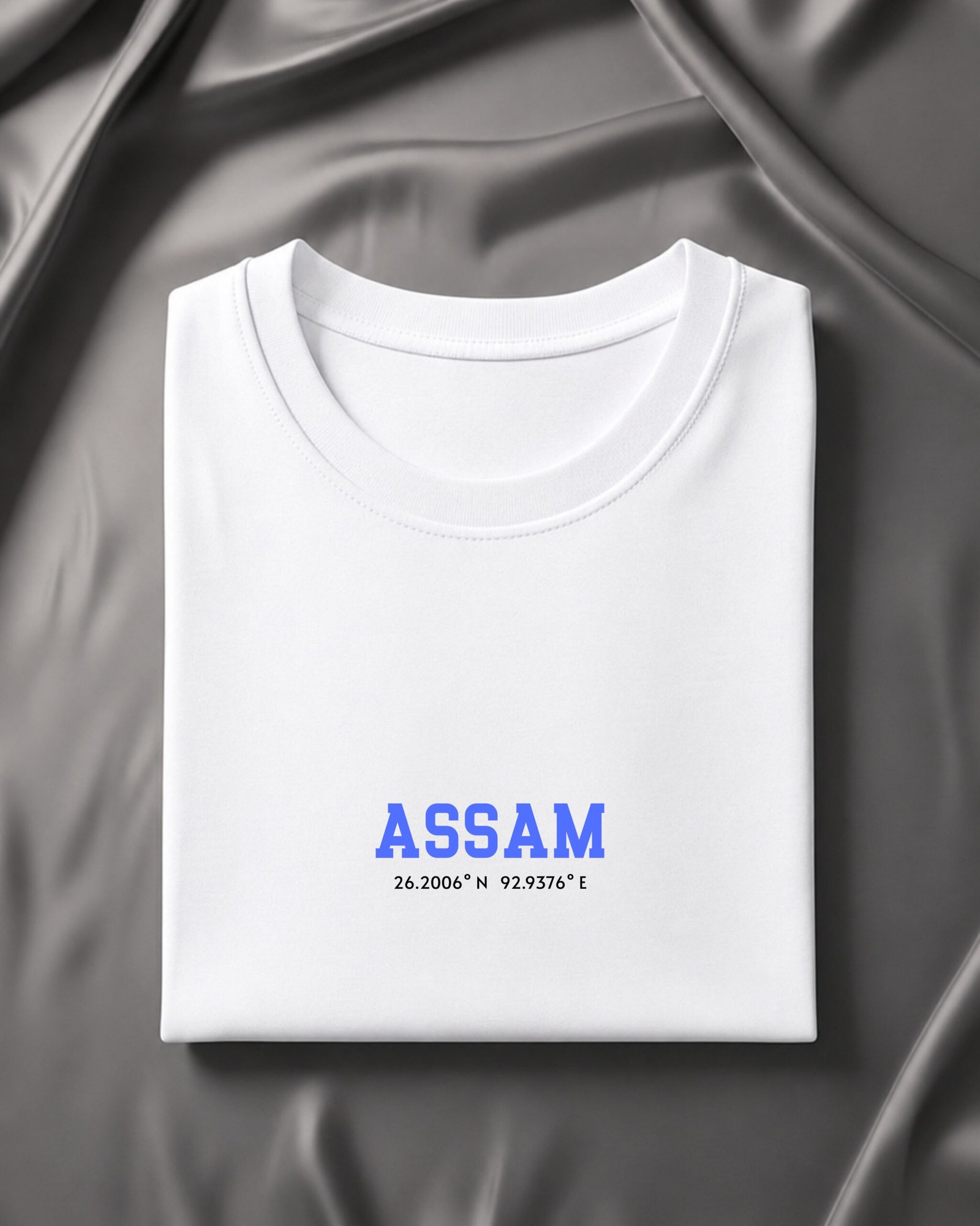 Assam Coordinates – Unisex White T-Shirt - Image 6
