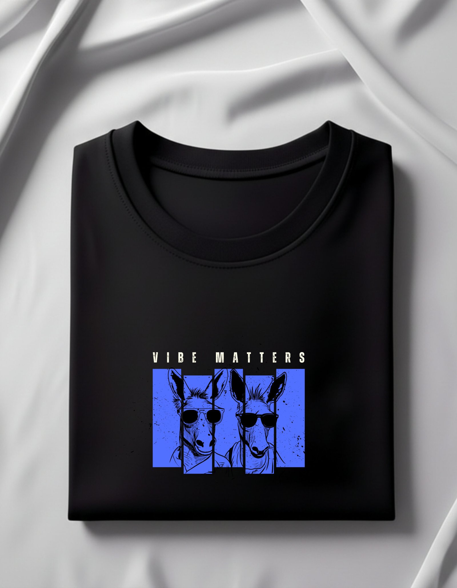 Vibe Matters – Black Minimal Tee - Image 5