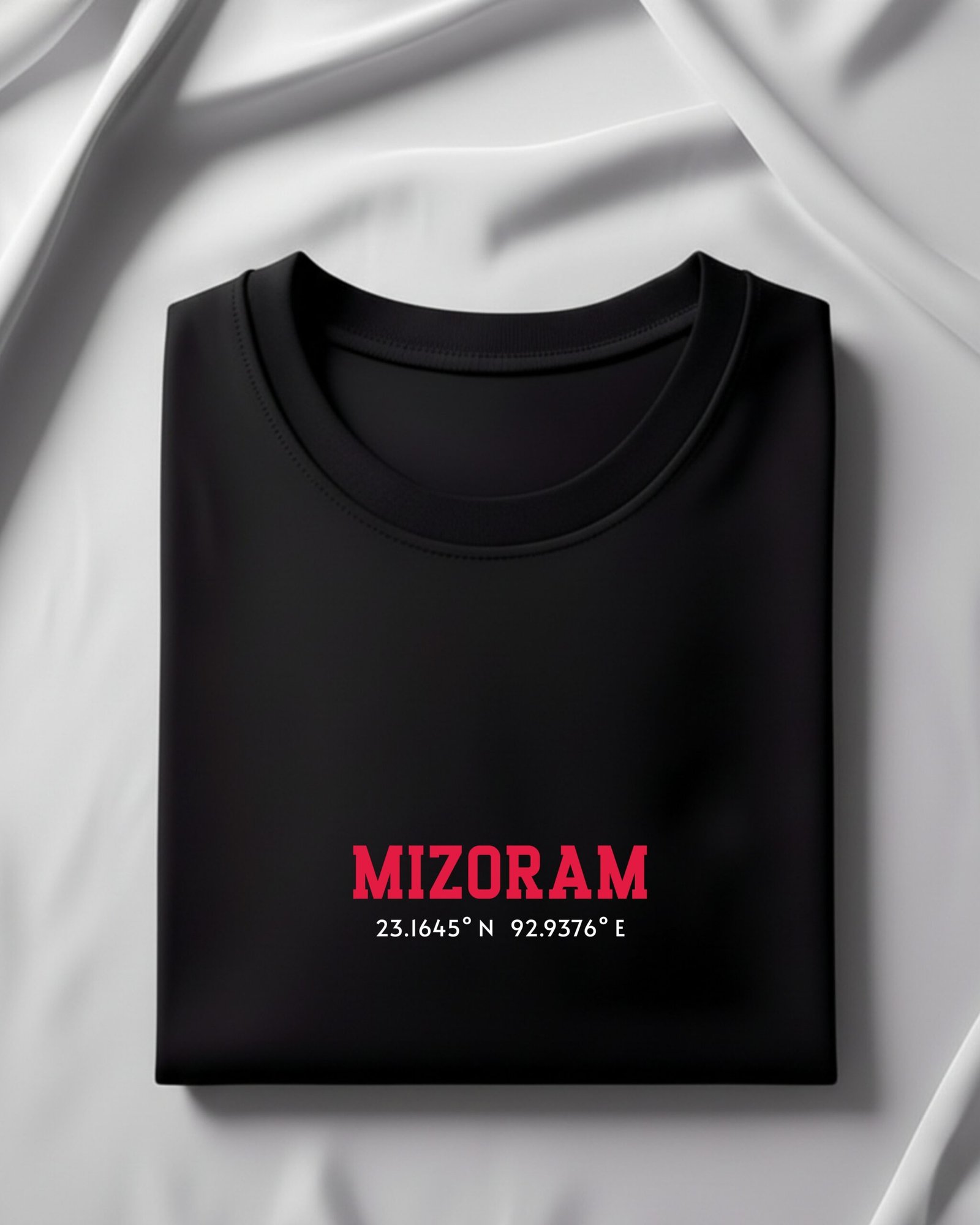 Mizoram Coordinates – Unisex Black T-Shirt - Image 5