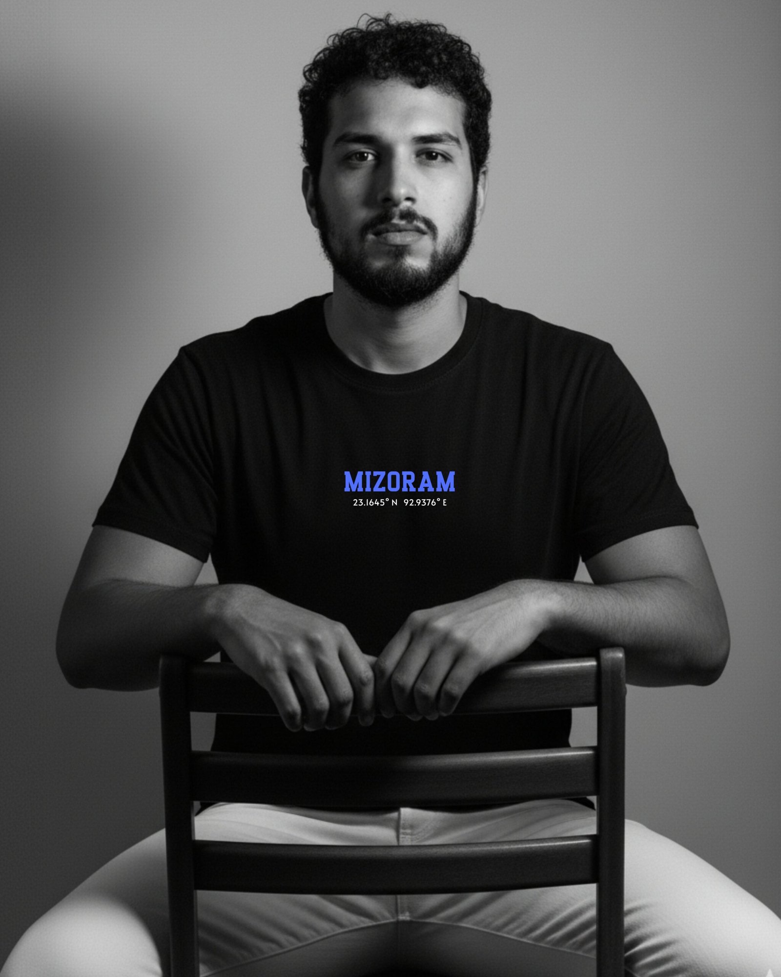 Mizoram Coordinates – Unisex Black T-Shirt