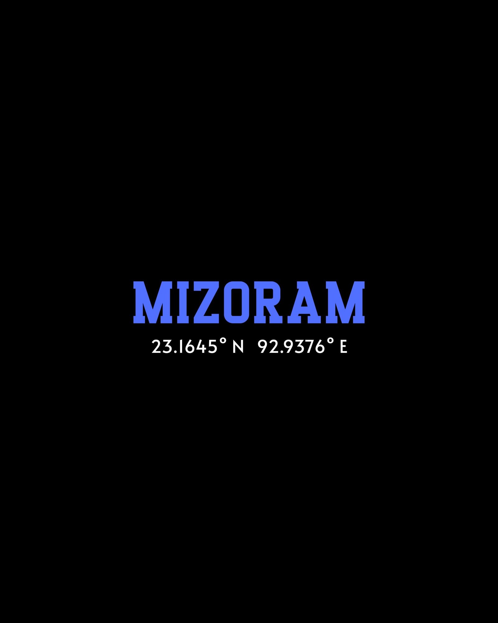 Mizoram Coordinates – Unisex Black T-Shirt - Image 3