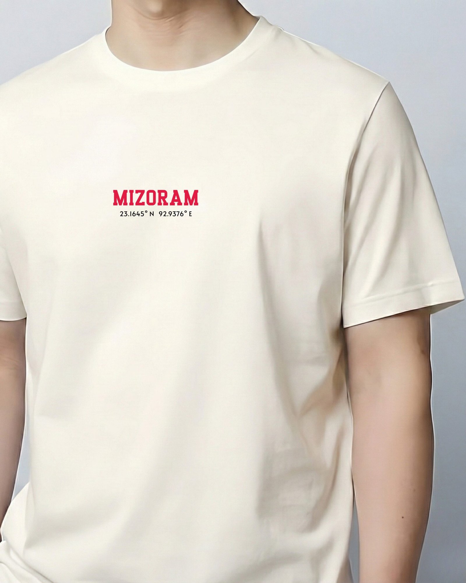 Mizoram Coordinates – Unisex White T-Shirt - Image 2