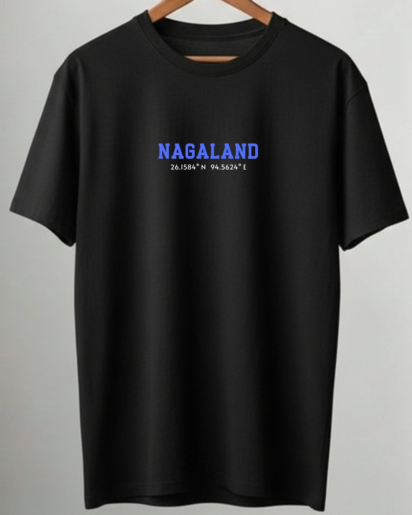 Nagaland Coordinates – Unisex Black T-Shirt - Image 4