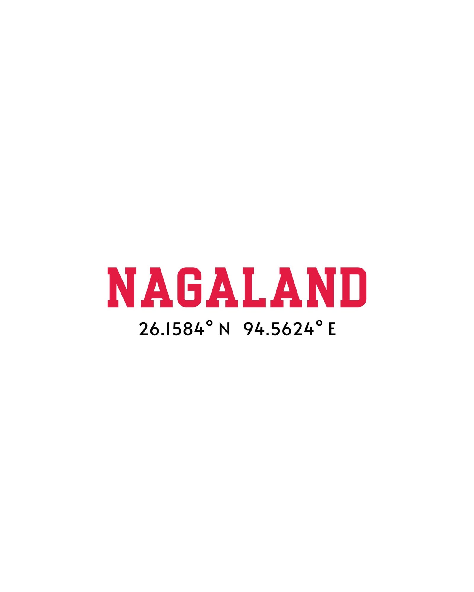 Nagaland Coordinates – Unisex White T-Shirt - Image 3