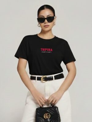 Tripura Coordinates – Unisex Black T-Shirt