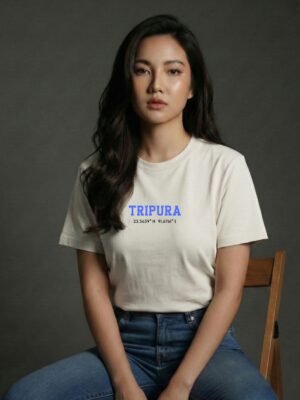 Tripura Coordinates – Unisex White T-Shirt