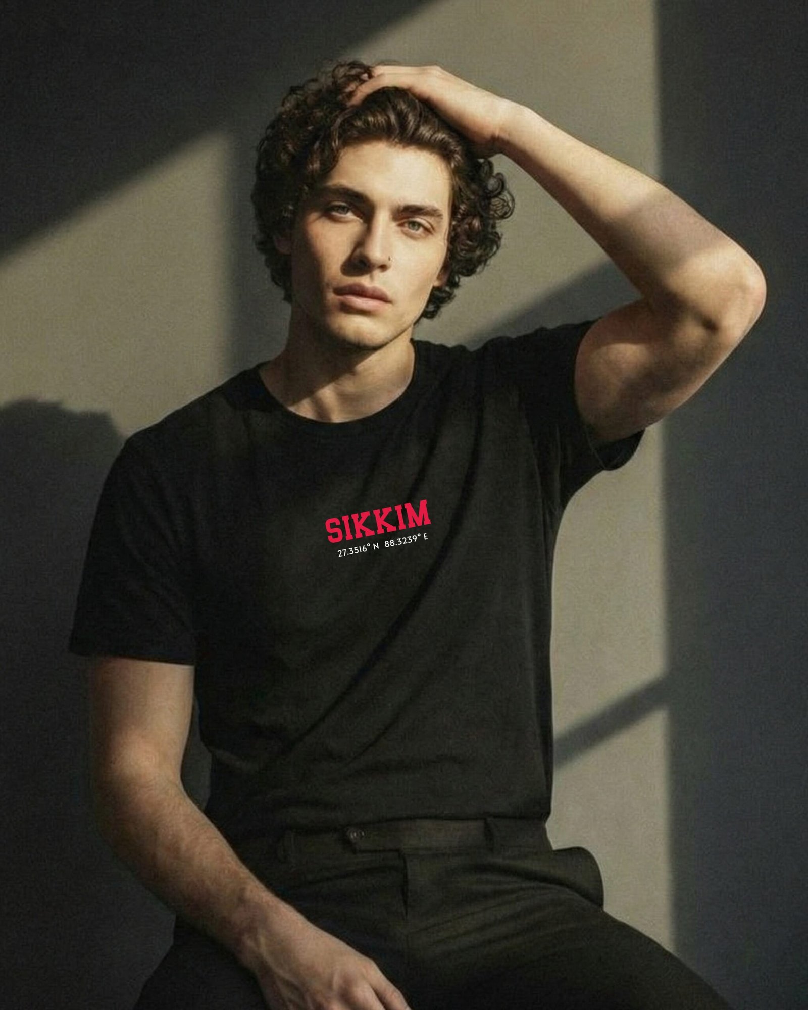 Sikkim Coordinates – Unisex Black T-Shirt