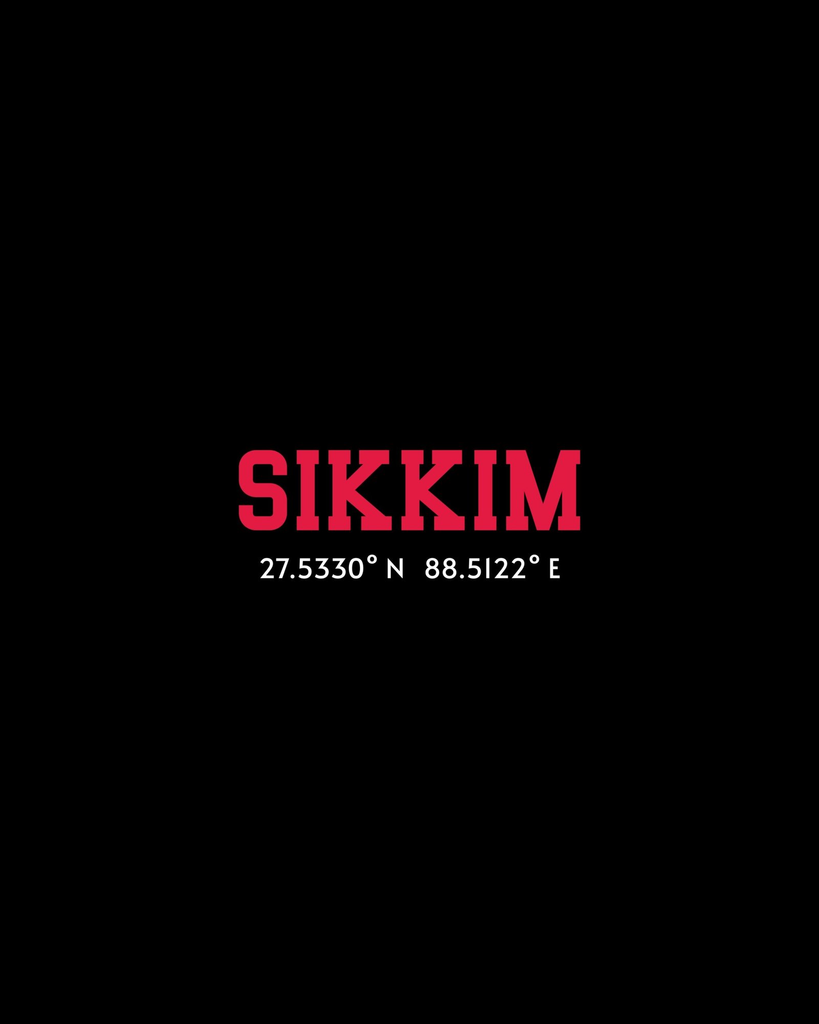 Sikkim Coordinates – Unisex Black T-Shirt - Image 3