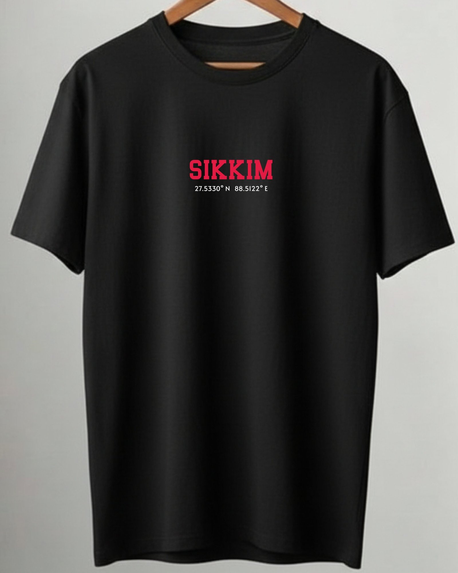 Sikkim Coordinates – Unisex Black T-Shirt - Image 4