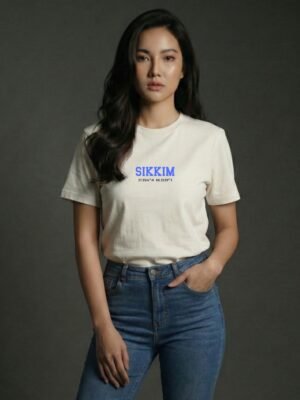 Sikkim Coordinates – Unisex White T-Shirt