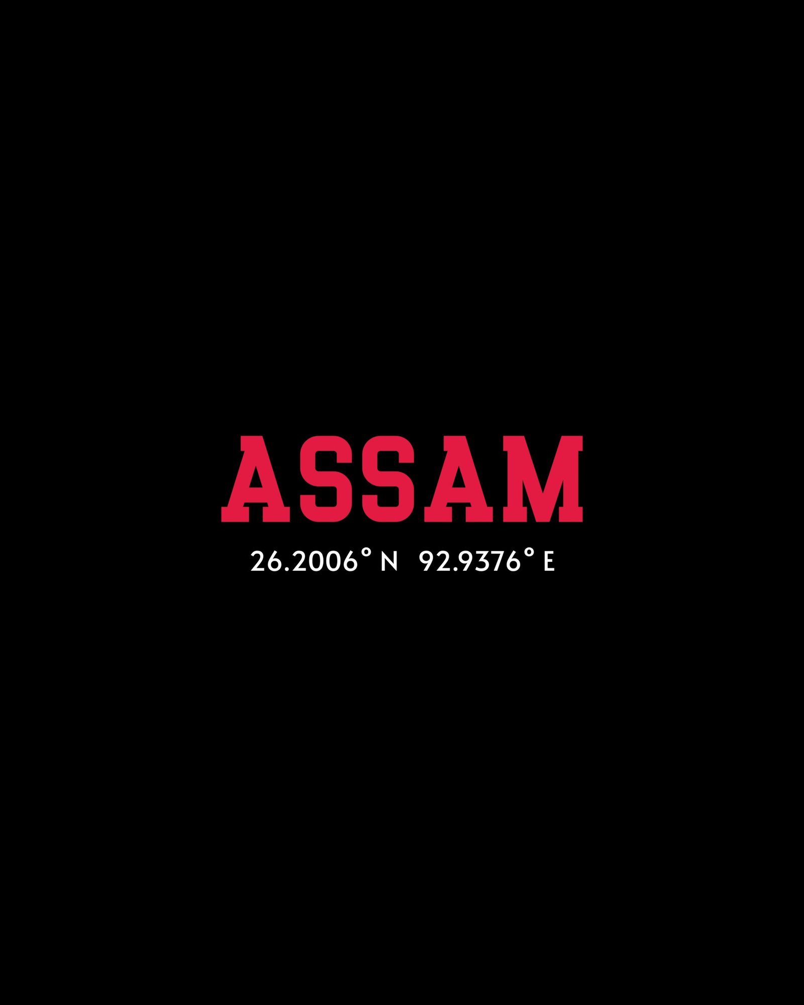 Assam Coordinates – Unisex Black T-Shirt - Image 4