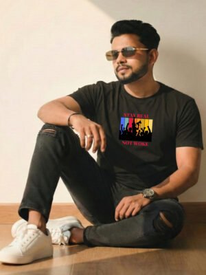 Stay Real Not Woke – Black Statement Tee
