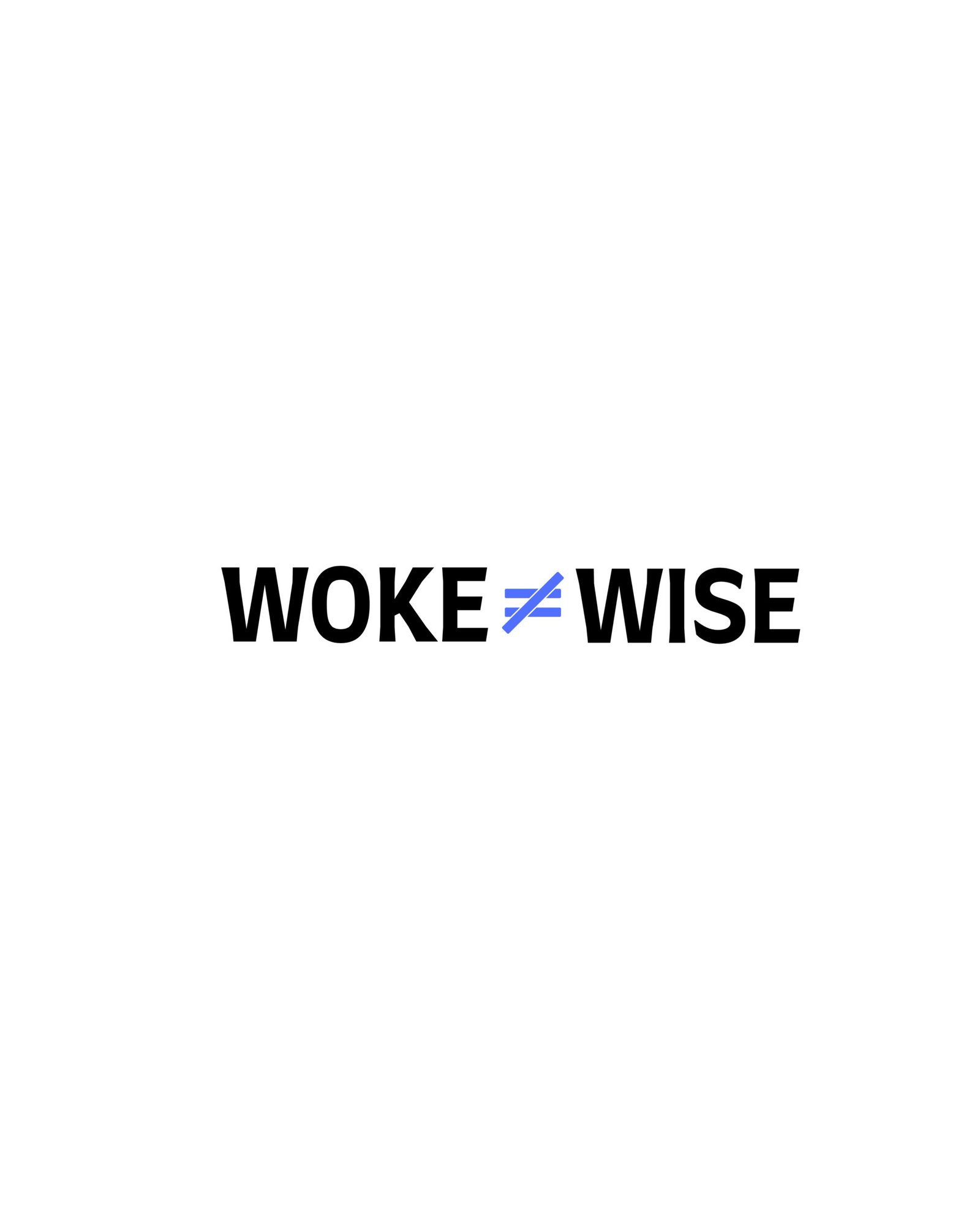 Woke ≠ Wise – White Minimal Statement Tee - Image 3