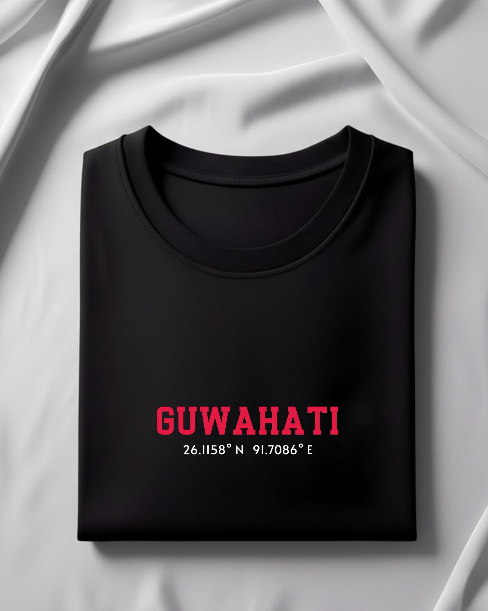 Guwahati Location – Regular Black T-Shirt - Image 6