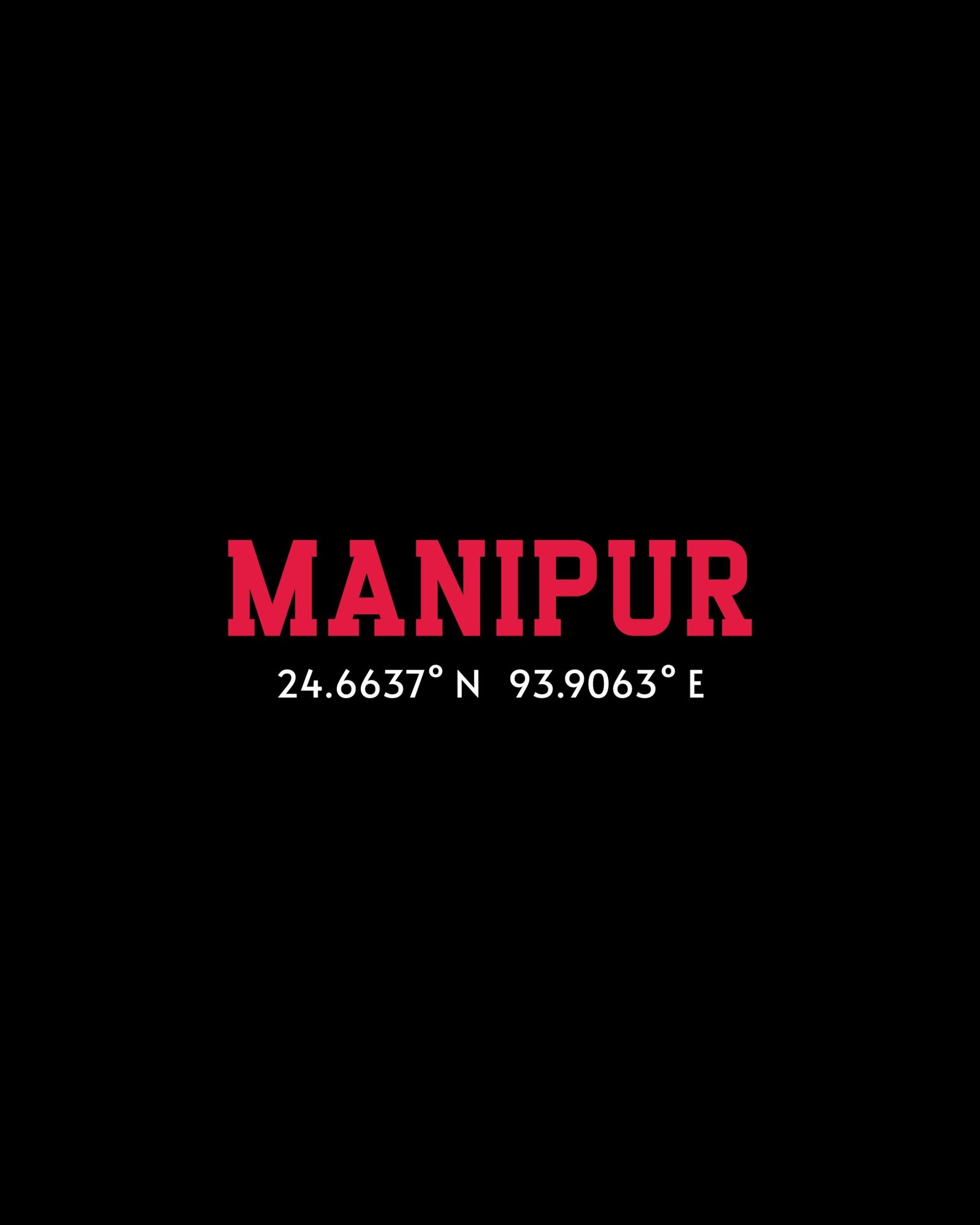 Manipur Coordinates – Unisex Black T-Shirt - Image 3