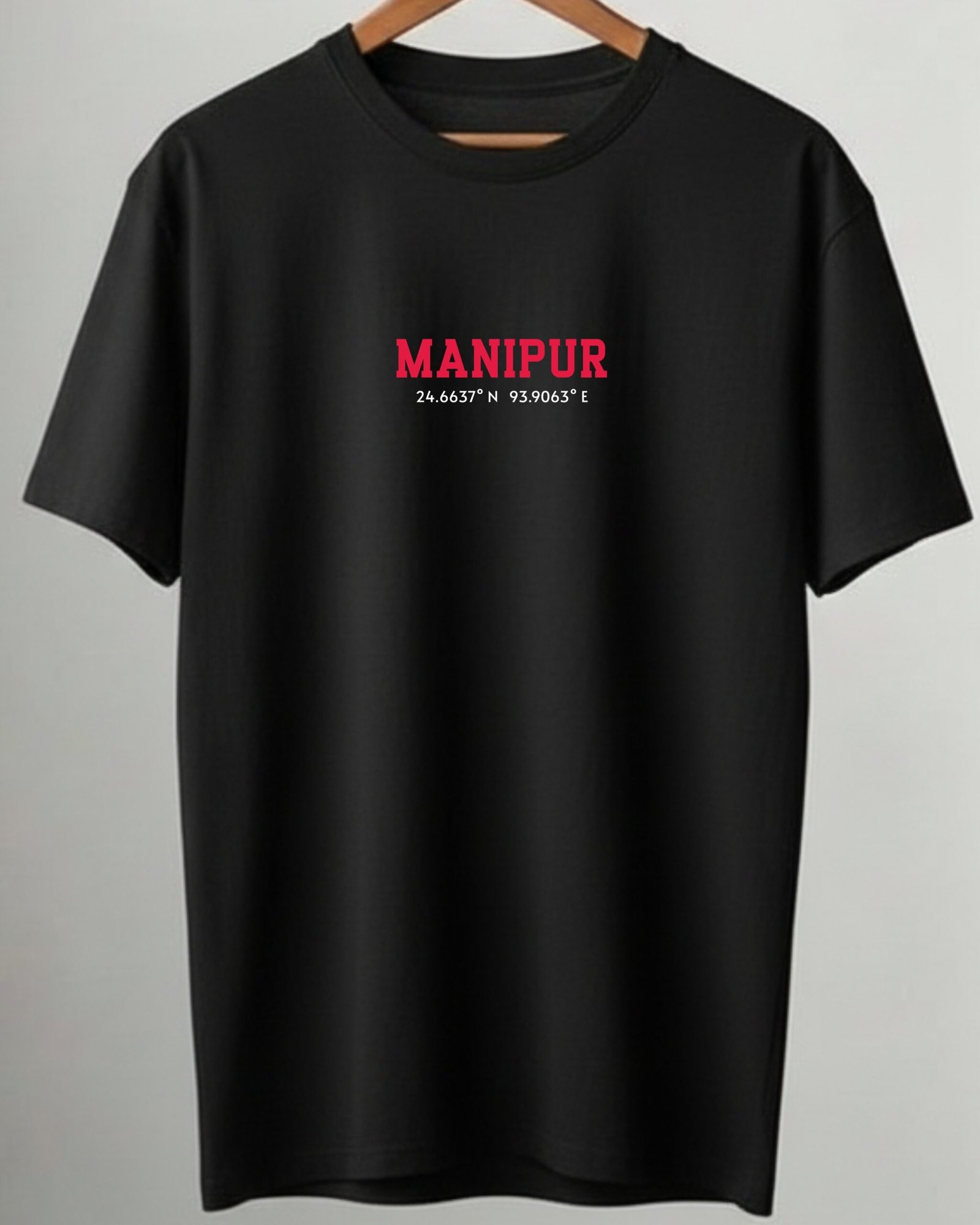 Manipur Coordinates – Unisex Black T-Shirt - Image 4