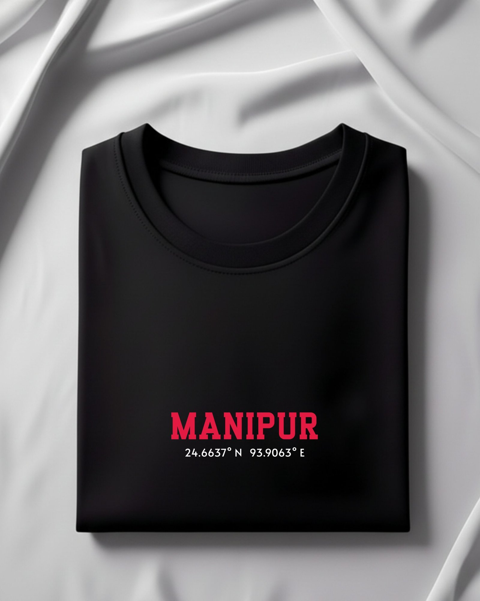Manipur Coordinates – Unisex Black T-Shirt - Image 5