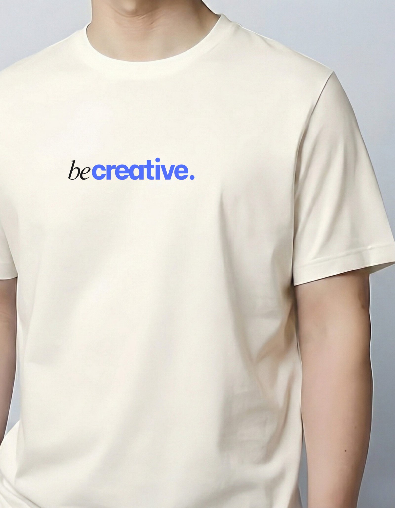 becreative – White Minimal Designer Tee - Image 2