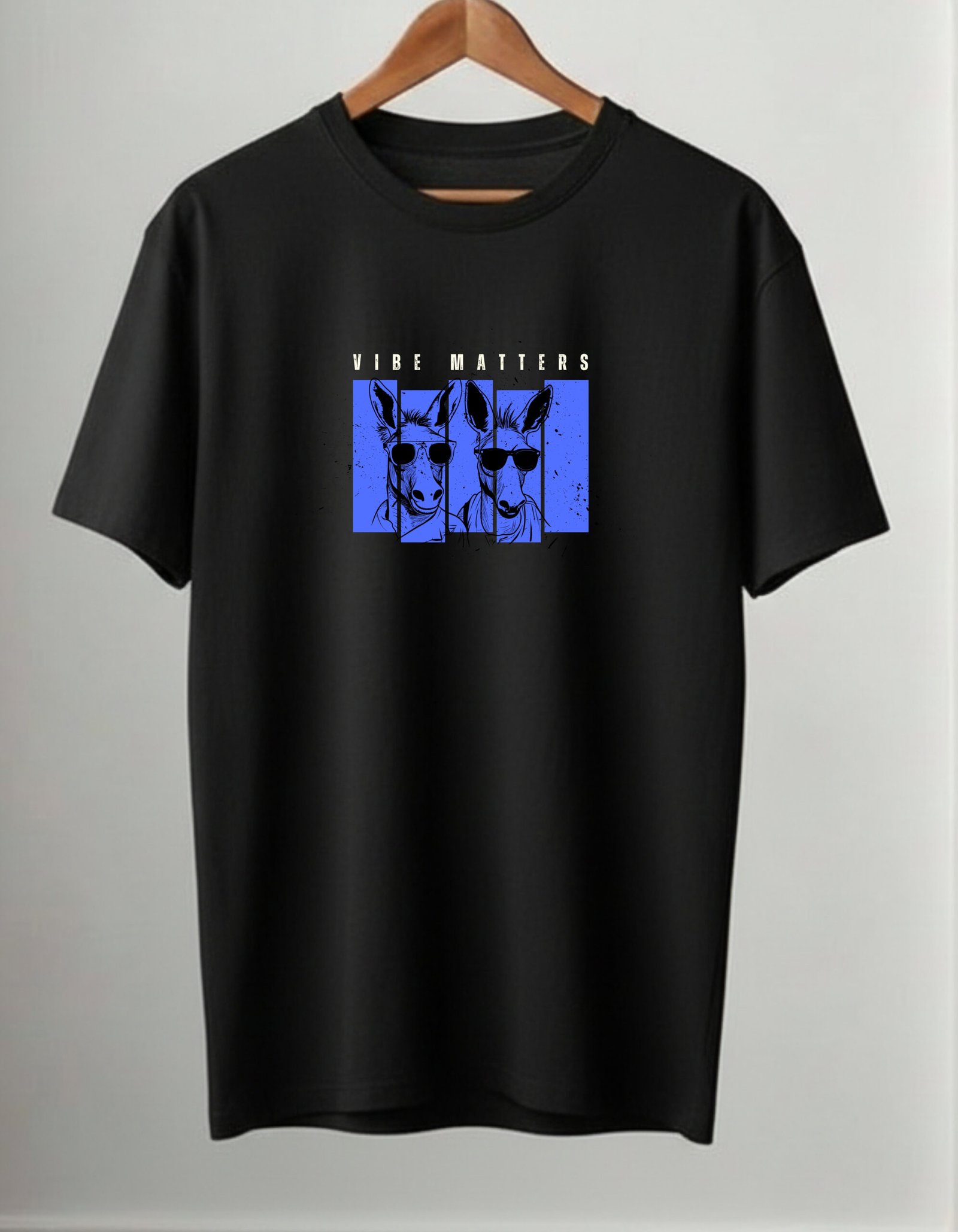 Vibe Matters – Black Minimal Tee - Image 4